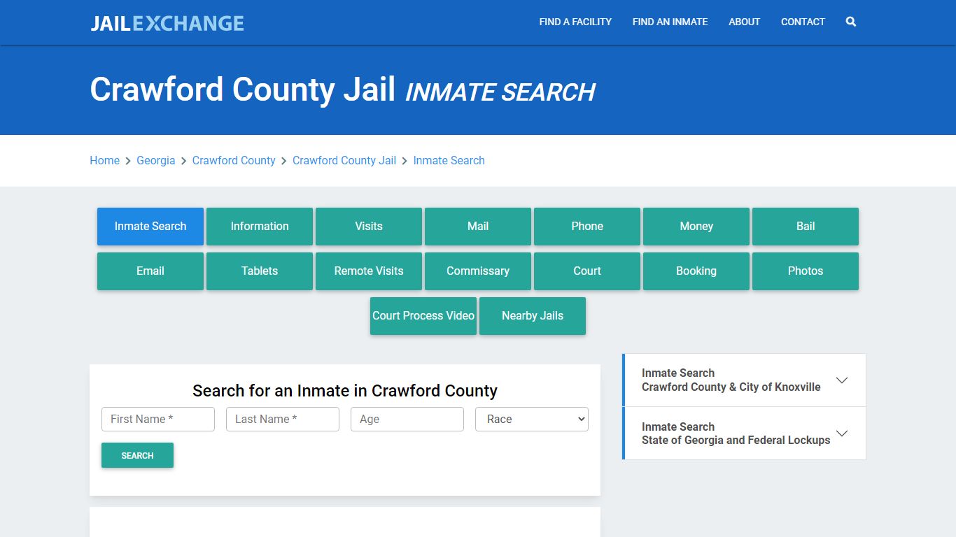 Crawford County Jail, GA Inmate Search: Roster & Mugshots